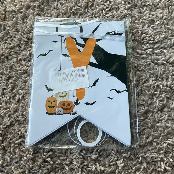 Happy Birthday Banner Halloween - Picture 2 of 2